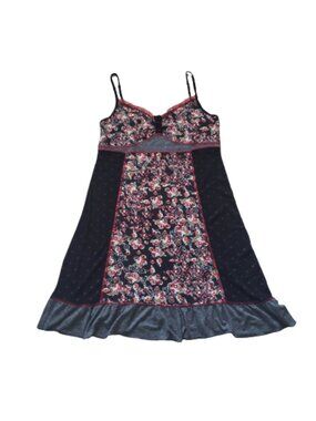 Patchwork floral nightgown sleep chemise